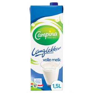 Campina Langlekker volle melk 1, 5L