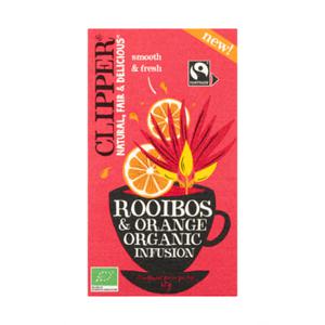 Clipper Rooibos & Orange Organic Infusion 20 Stuks