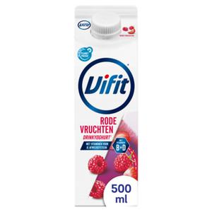 Vifit drinkyoghurt rode vrucht 500ml