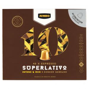 Jumbo 10 Superlativo Espresso Koffiecups 40 Stuks