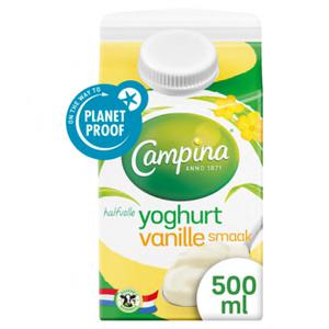 Campina Halfvolle vanille yoghurt 500ml