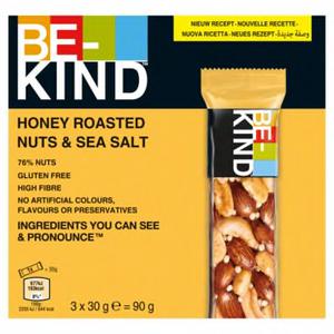 BE-KIND Notenreep - Honey Roasted Nuts & Sea Salt - Multipack - 3 x 30g