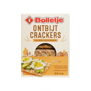 Bolletje Ontbijtcrackers Volkoren Meergranen 4 x 3 Stuks 250g