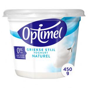 Optimel Yoghurt Griekse stijl naturel 0% vet 1 x 450g