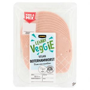 Jumbo Lekker Veggie Boterhamworst Vegan 100g