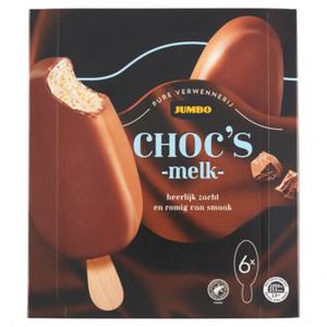 Jumbo Choc's Melk IJs 6 Stuks