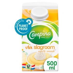 Campina vla slagroom vanille 500ml