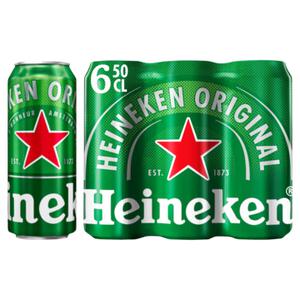 Heineken Premium Pilsener Bier Blik 6 x 50cl