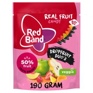 Red Band Real Fruit Candy Dropfruit Duo's 190g