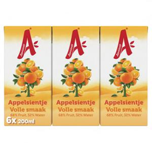 Appelsientje Sinaasappel Volle Smaak 6 x 0, 2L