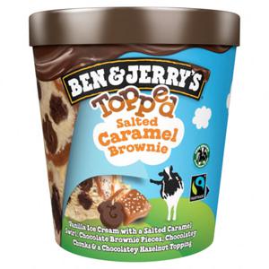 BEN & JERRY'S® Ben & Jerry's IJs Topped Salted Caramel Brownie Dessert 438ml