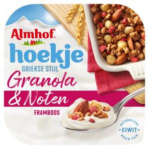 Almhof Hoekje Granola & Noten framboos 170g