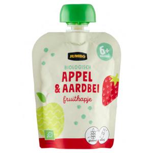 Jumbo Biologisch Fruithapje 6+ Maanden - Appel & Aardbei 90g