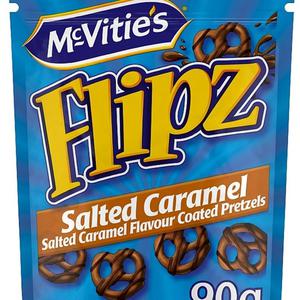 McVitie's Flipz salted caramel chocolate pretzels