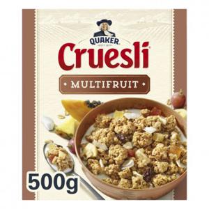 Quaker Cruesli multifruit