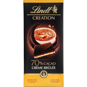 Lindt Creation tablet puur creme brulee 70%