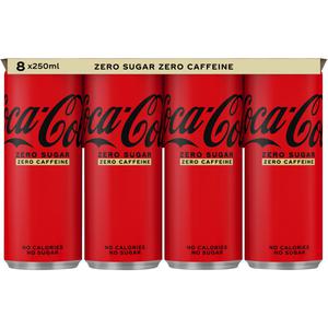 Coca-Cola Zero sugar zero caffeine 8-pack