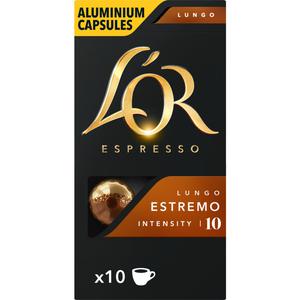 L'OR Espresso lungo estremo intensity 10 cups