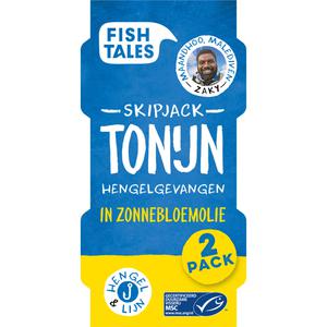 Fish Tales Skipjack tonijn in zonnebloemolie 2-pack