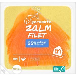 AH Gerookte zalm 25 % minder zout