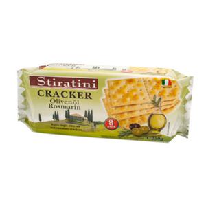 Stiratini Crackers met olijfolie & rosmarijn 250g