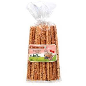 Stiratini Grissini broodstengels met sesam, lijnzaad en maanzaad 230g