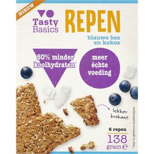 Tasty Basics Repen blauwe bes en kokos