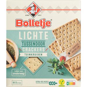 Bolletje Lichte tussendoor crackers tuinkruiden