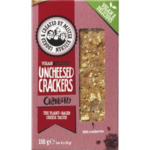 Mister Kitchen's Vegan uncheesed crackers cranberry