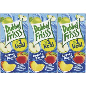 DubbelFrisss 1Kcal Appel & perzik 6-pack