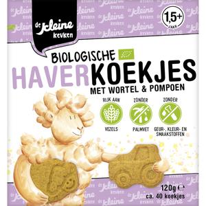 De Kleine Keuken Haverkoekjes wortel en pompoen bio