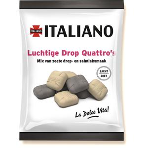 Italiano Luchtige drop quattro's zacht zoet