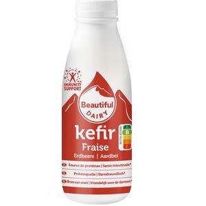 Beautiful dairy Kefir aardbei