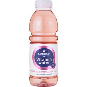 Sourcy Vitaminwater framboos granaatappel