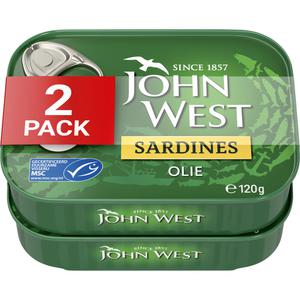 John West Sardines olie 2-pack