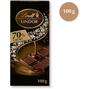 Lindt Lindor reep 70% pure chocolade