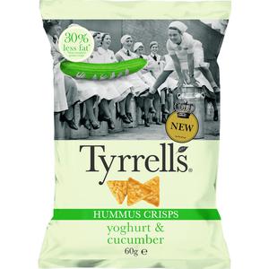 Tyrrells Hummus crisps yoghurt & cucumber