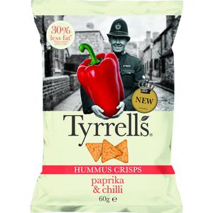 Tyrrells Hummus crisps paprika & chilli