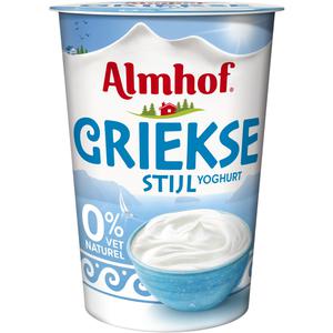 Almhof Griekse stijl yoghurt 0%