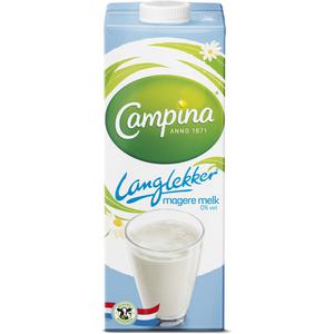 Campina Langlekker magere melk 0% vet