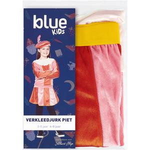 Blue Verkleedjurk piet 6-8 jaar