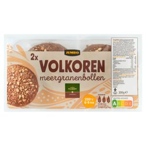 Jumbo - Volkoren Meergranenbollen - 2 Stuks