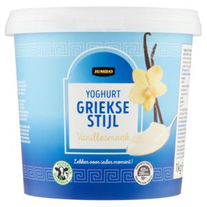 Jumbo Yoghurt Griekse Stijl Vanillesmaak 1kg