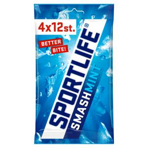 Sportlife Smashmint Suikervrij Kauwgom 4-Pack 4 x 18g