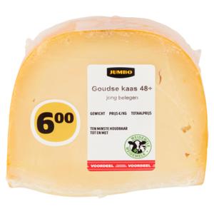 Jumbo Goudse Kaas 48+ Jong Belegen Voordeelverpakking 550g