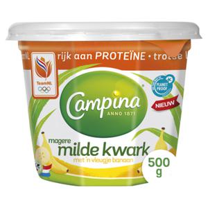 Campina magere kwark met een vleugje banaan 500g