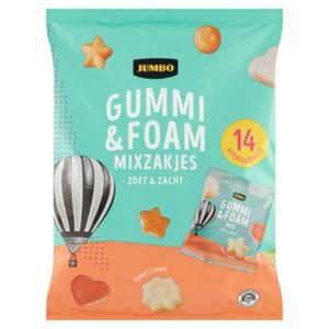 Jumbo Gummi & Foam Snoep Uitdeelzakjes 14x 20g