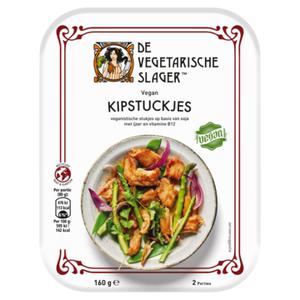 De Vegetarische Slager Kipstuckjes Vegan 160g