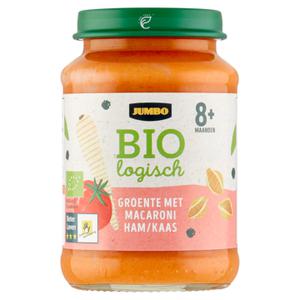 Jumbo Biologisch Groente met Macaroni Ham/Kaas 8+ Maanden 190g