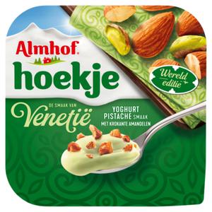 Almhof Hoekje Pistache Smaak Yoghurt met Krokante Amandelen 150g